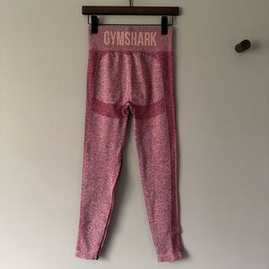 GYMSHARK SEAMLESS LEGGING HEATHER RED SIZE MEDIUM